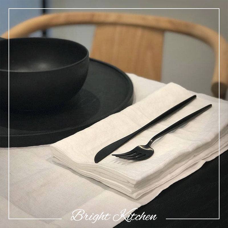 Cutipol MOON BLACK Cutlery Set