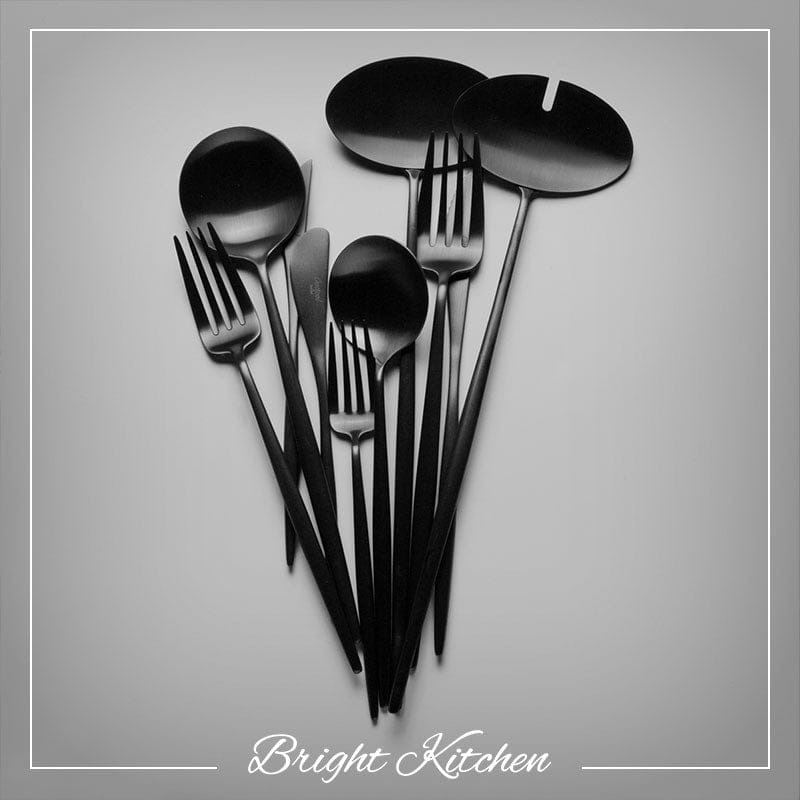 Cutipol MOON BLACK MATTE Cutlery Set