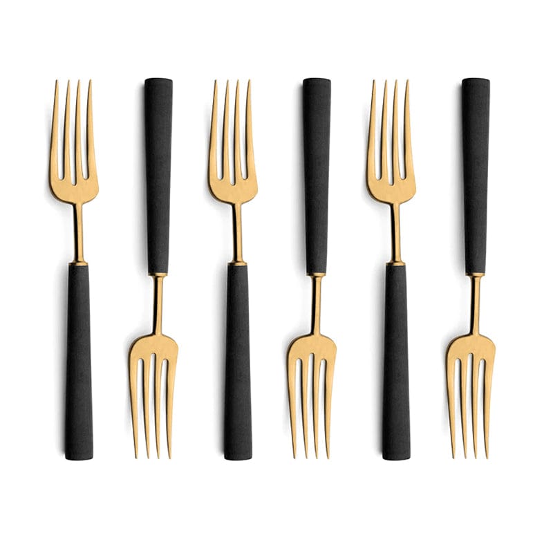 Wholesale 14pc Cutlery Set W/ Black Block- Mixed Colors MIXED COLORS