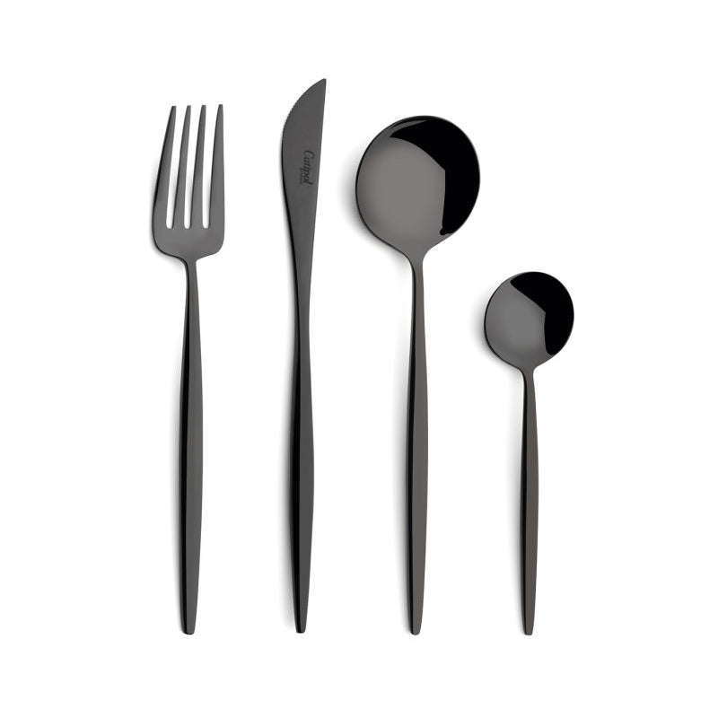 Cutipol MOON BLACK Cutlery Set