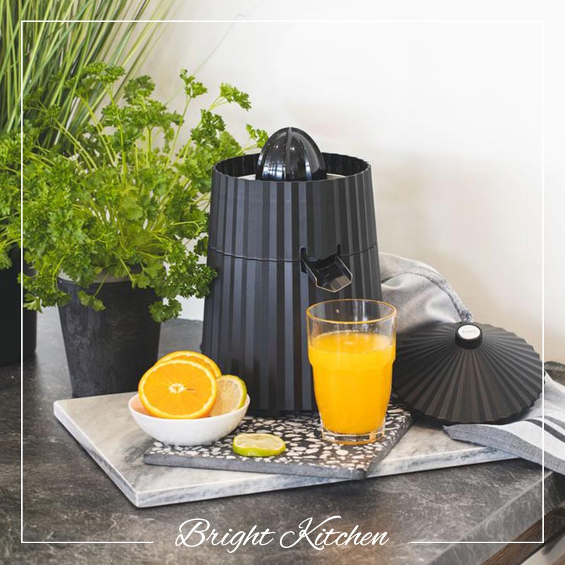 Electric Citrus Squeezer Black Plissé Michele De Lucchi