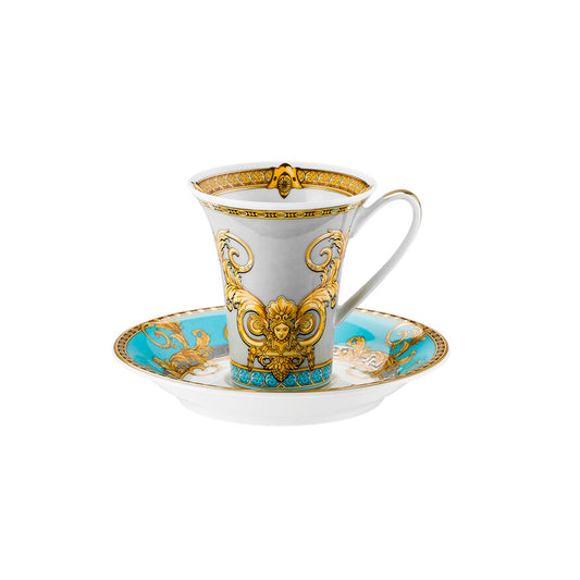 Espresso/Mocha Cup & Saucer Prestige Gala Bleu