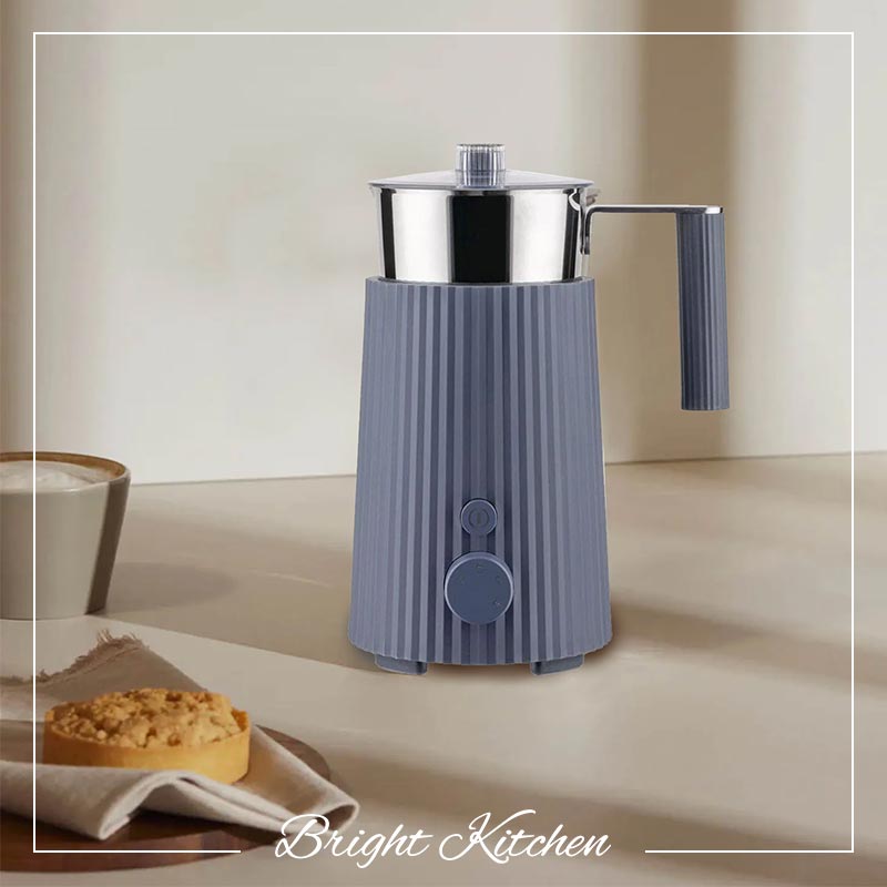 Multi-Function Milk Frother Grey Plissé Michele De Lucchi