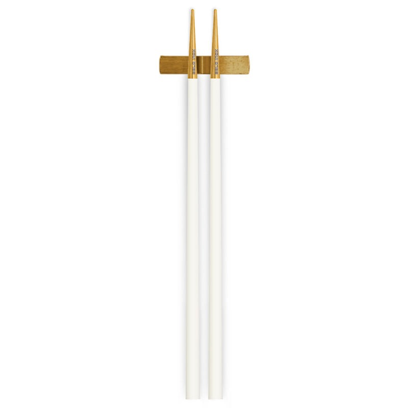 Belo Inox Neo White GOLD Chopsticks Set