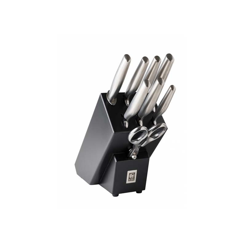 Icel Platina 8 pieces knife block