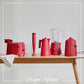 Electric Citrus Squeezer Red Plissé Michele De Lucchi