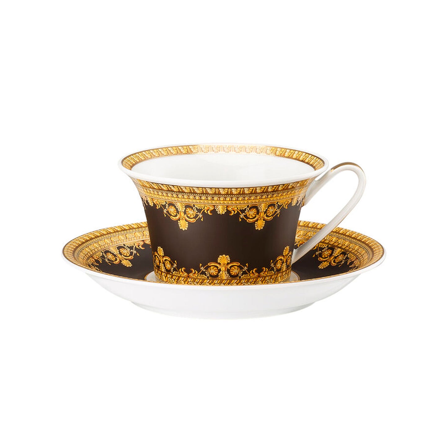 Tea Cup & Saucer I Love Baroque Nero