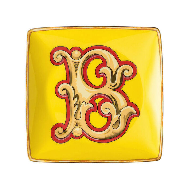 Versace Alphabet Bowl 12 cm square flat