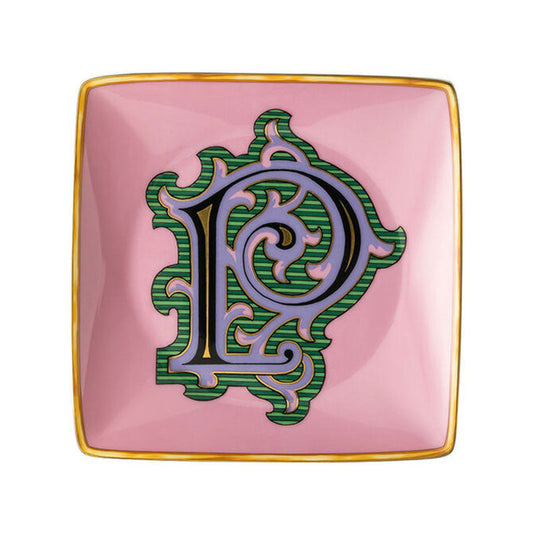 Versace Alphabet Bowl 12 cm square flat