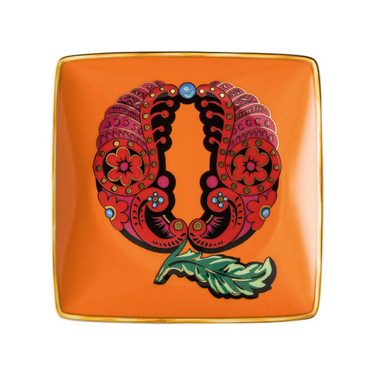 Versace Alphabet Bowl 12 cm square flat