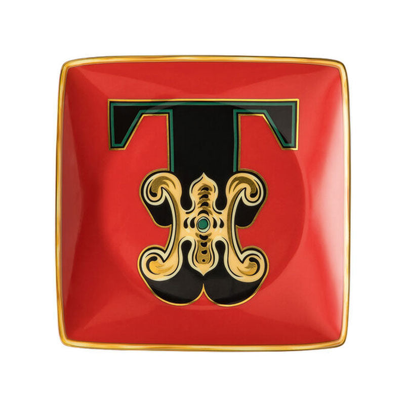 Versace Alphabet Bowl 12 cm square flat