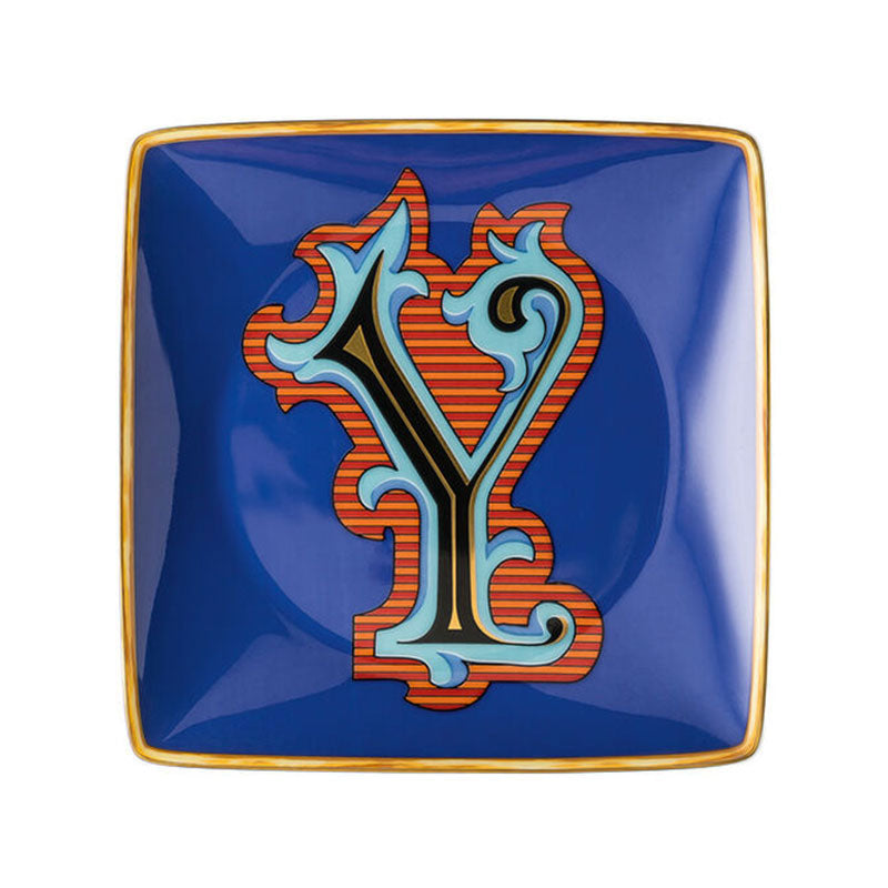 Versace Alphabet Bowl 12 cm square flat