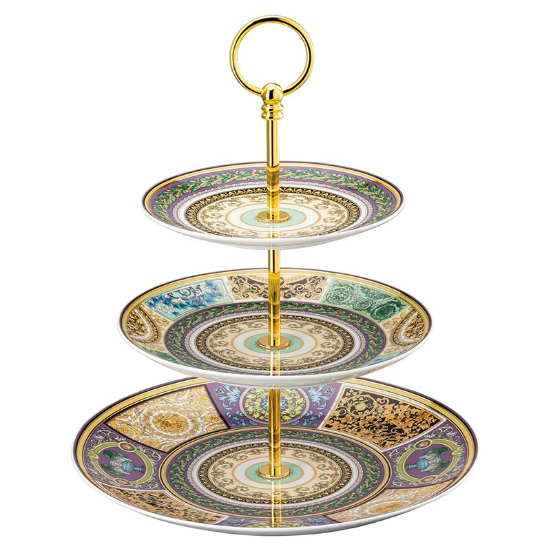 Versace Barocco Mosaic Etagere 3 Tiers