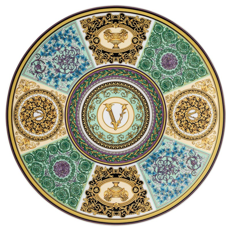 Versace Barocco Mosaic Service Plate 33 Cm