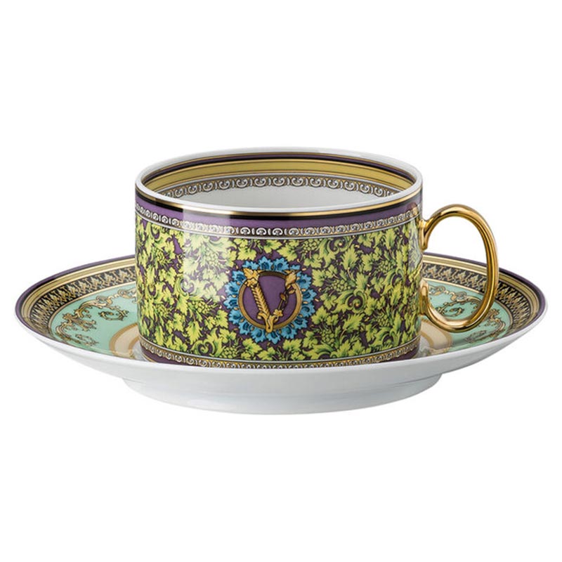 Versace Barocco Mosaic Tea Cup & Saucer