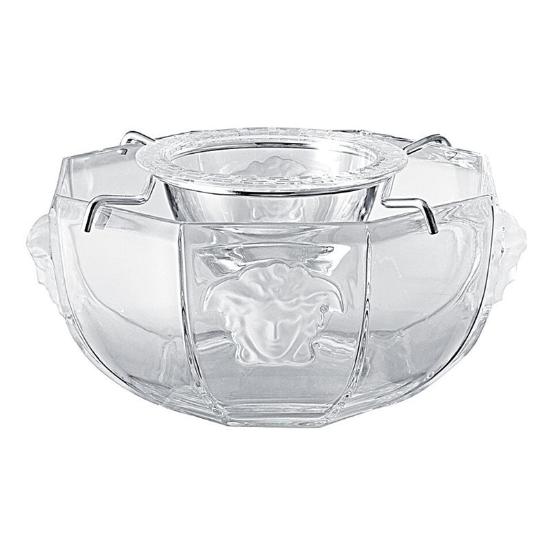 Versace Crystal Medusa Lumiere Caviar bowl with insert