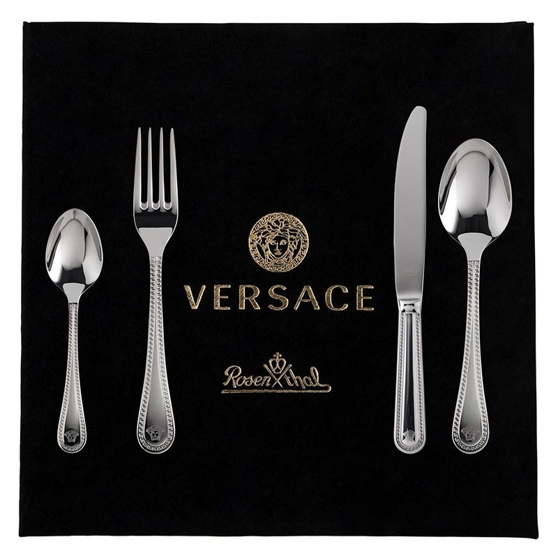 Versace Cutlery Greca Steel 24 Pieces