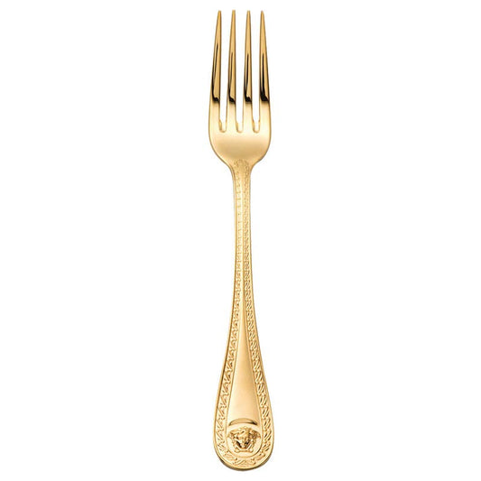 Versace Cutlery Medusa Gold Dessert Fork