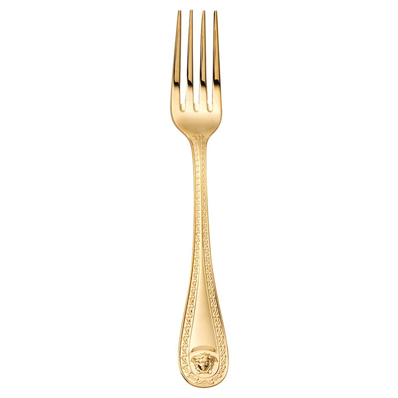 Versace Cutlery Medusa Gold Dinner Fork