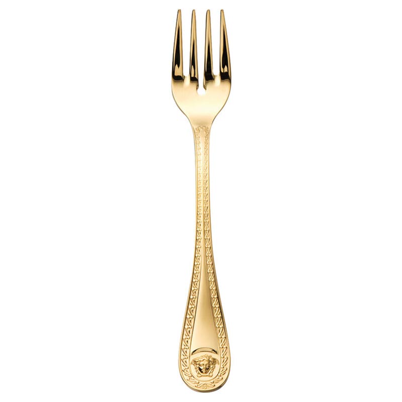 Versace Cutlery Medusa Gold Fish Fork