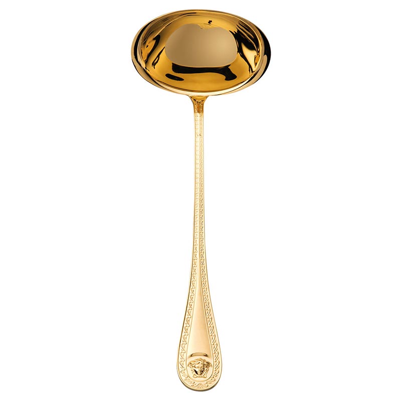 Versace Cutlery Medusa Gold Soup Ladle