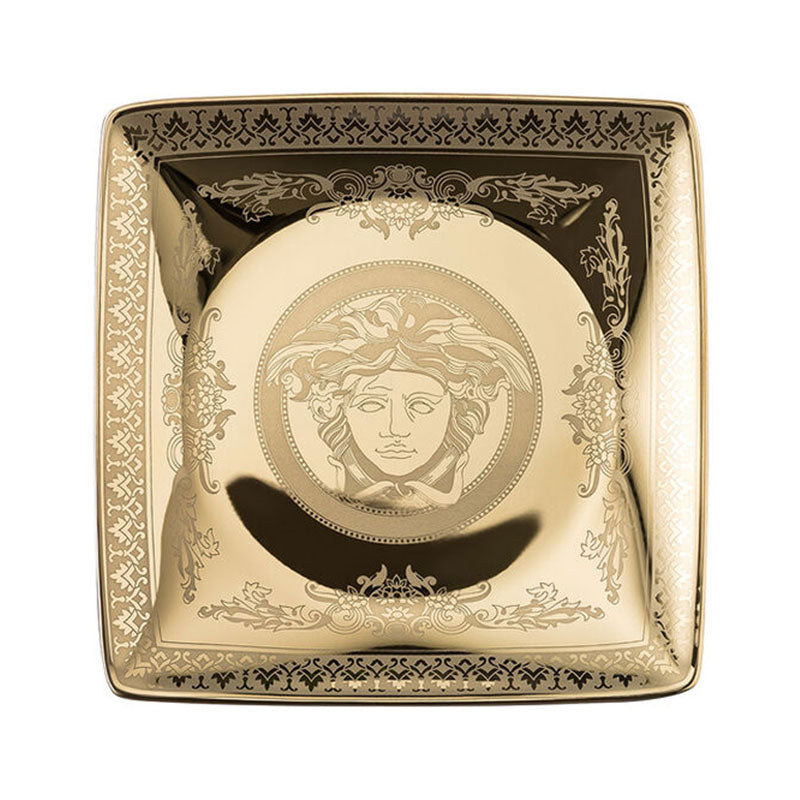 Versace Golden Medusa Glass sphere with snow effect large