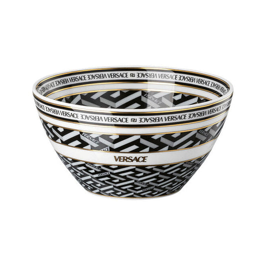 Versace La Greca Black Bowl 12 cm