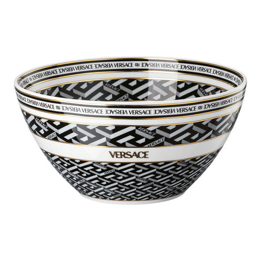 Versace La Greca Black Bowl 15 cm