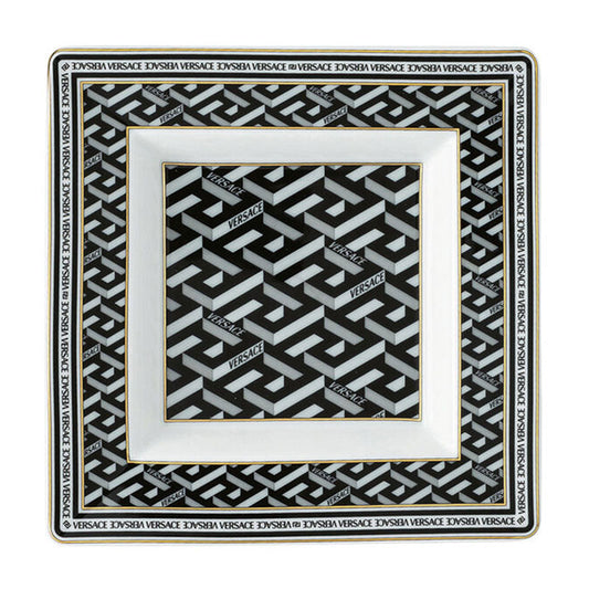 Versace La Greca Black Dish 14 cm