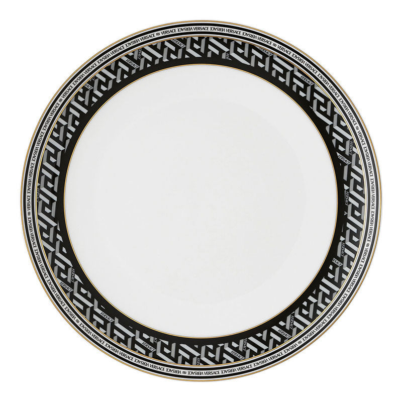 Versace La Greca Black Plate 28 cm