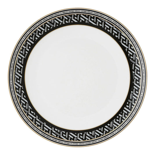 Versace La Greca Black Plate 28 cm