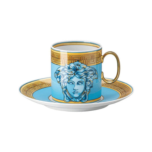 Versace Medusa Amplified Blue Coffee cup & saucer