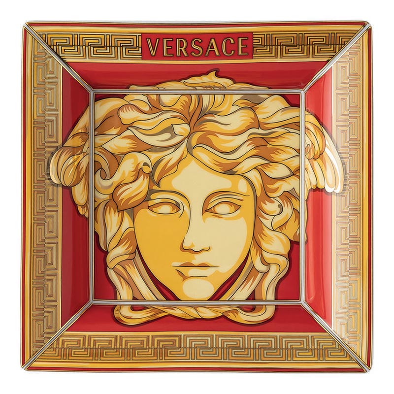Versace Medusa Amplified Golden Dish 18 Cm