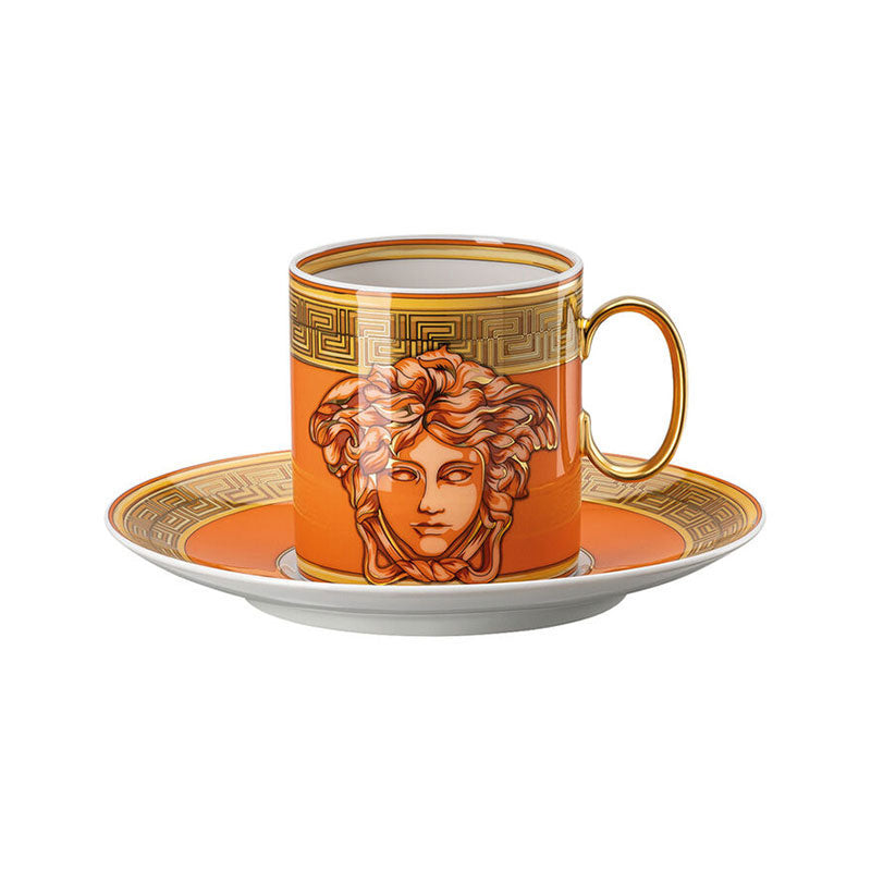 Versace Medusa Amplified Orange Coffee cup & saucer