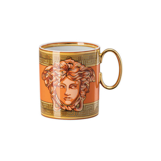 Versace Medusa Amplified Orange Mug with handle