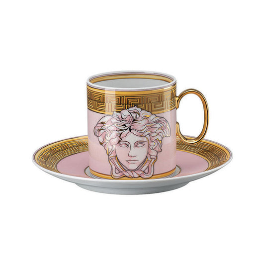 Versace Medusa Amplified Pink Coffee cup & saucer