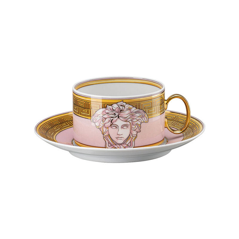Versace Medusa Amplified Pink Tea cup & saucer