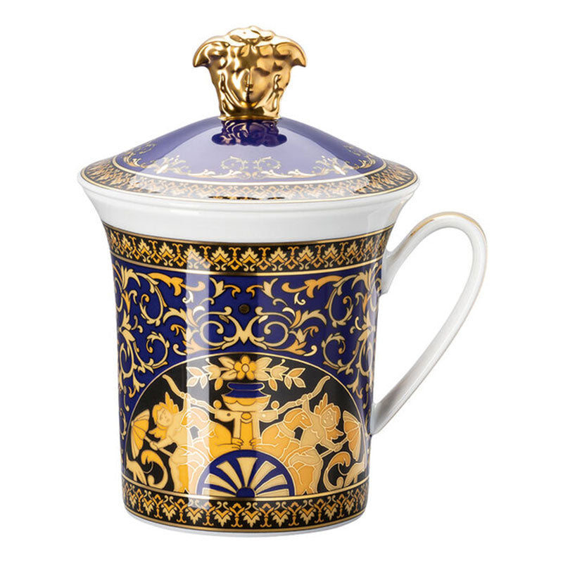 Versace Medusa Blue Mug With Lid 30 Years