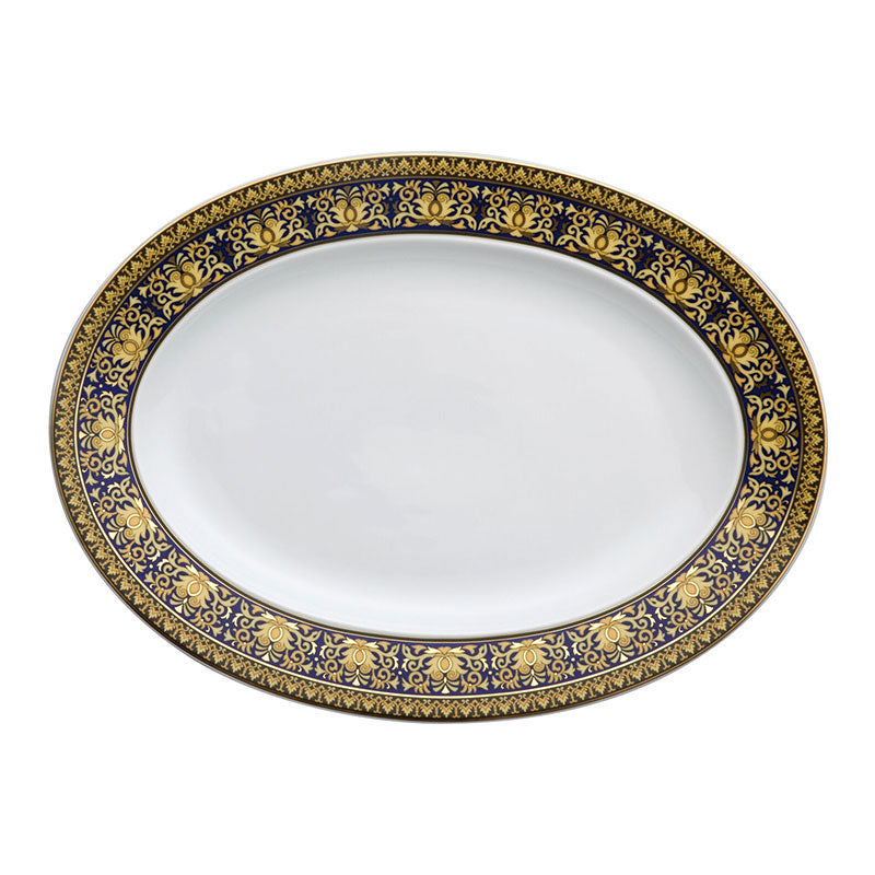 Versace Medusa Blue Platter 34 cm