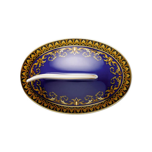 Versace Medusa Blue Sugar bowl 3 lid