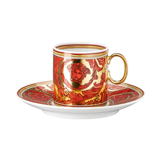 Versace Medusa Garland Espresso Cup & Saucer