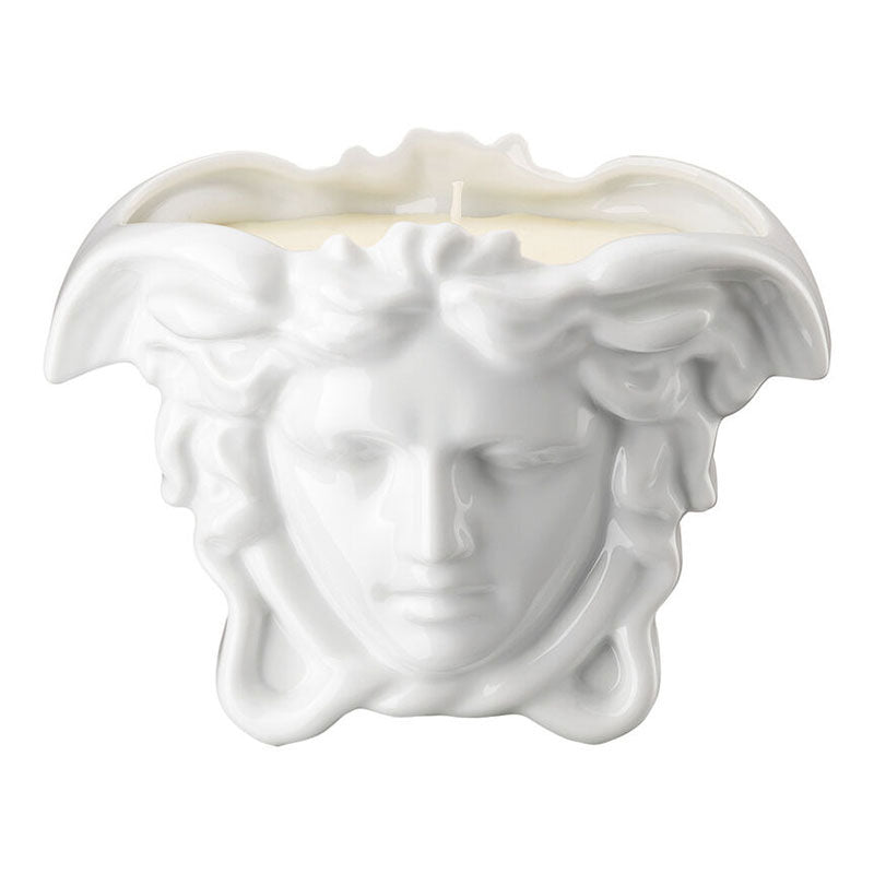 Versace Medusa Grande Table light with scented wax white