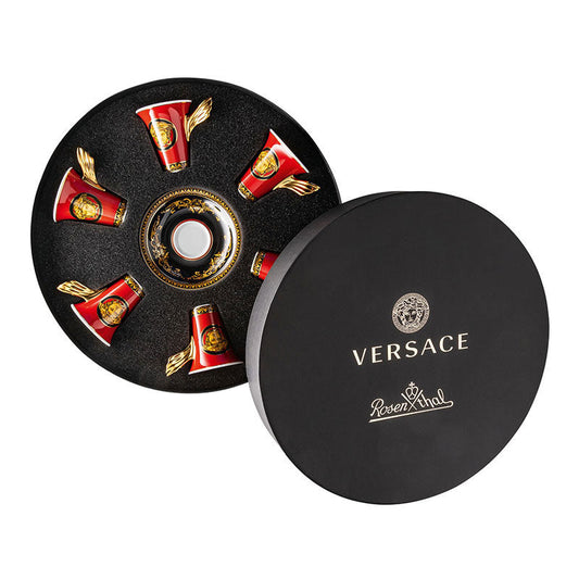 Versace Medusa Set With 6 Espresso Cups & Saucers