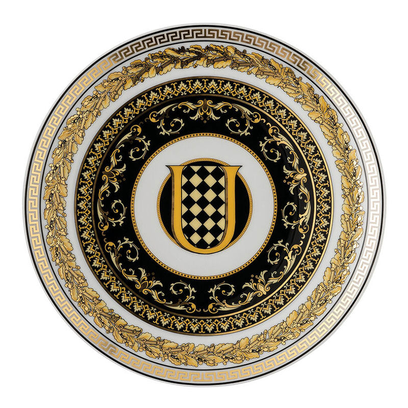 Versace Virtus Alphabet Plate 17 cm Virtus Alphabet U