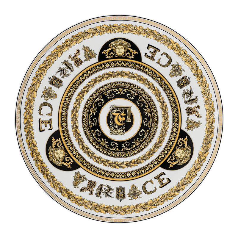 Versace Virtus Alphabet Service plate 33 cm Virtus Alphabet F