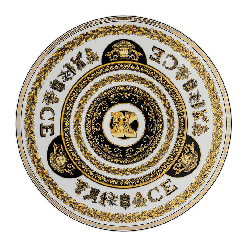 Versace Virtus Alphabet Service plate 33 cm Virtus Alphabet K