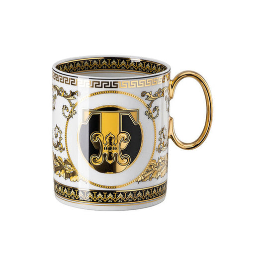 Versace Virtus Alphabet Mug with Handle Virtus Alphabet T
