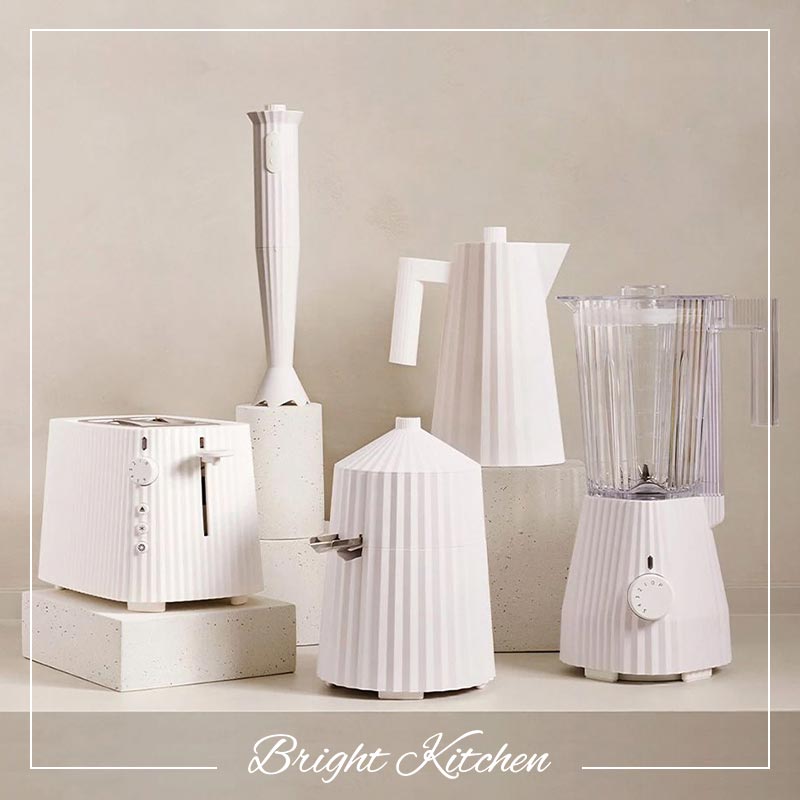 Electric Citrus Squeezer White Plissé Michele De Lucchi