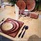Flat Coupe Plate 15cm Woodart Oak Brown